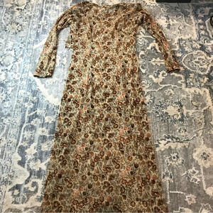 Vintage Floral mesh dress